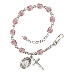 Saint Katharine Drexel<br>RB6000-9015 6mm Rosary Bracelet<br>Available in 11 colors