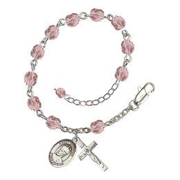 Saint Edward the Confessor<br>RB6000-9026 6mm Rosary Bracelet<br>Available in 11 colors