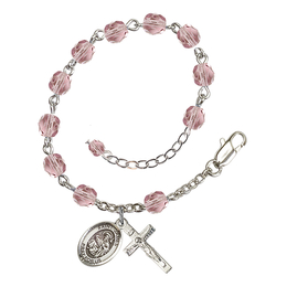 Saint James the Greater<br>RB6000-9050 6mm Rosary Bracelet<br>Available in 11 colors