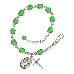 Saint Columbanus<br>RB6000-9321 6mm Rosary Bracelet<br>Available in 11 colors