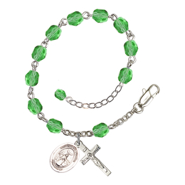 Saint Medard of Noyon<br>RB6000-9444 6mm Rosary Bracelet<br>Available in 11 colors