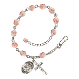 Saint Matilda<br>RB6000-9239 6mm Rosary Bracelet<br>Available in 11 colors
