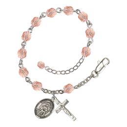 Saint Deborah<br>RB6000-9286 6mm Rosary Bracelet<br>Available in 11 colors