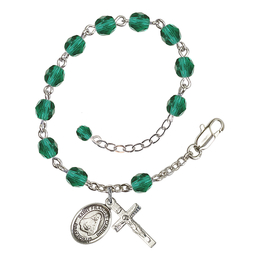 RB6000 Series Rosary Bracelet<br>St. Frances Cabrini<br>Available in 12 Colors