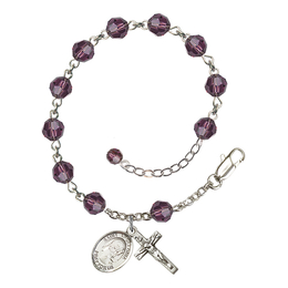 Saint Apollonia<br>RB9400-9005 6mm Rosary Bracelet<br>Available in 12 colors
