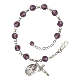 Saint Camillus of Lellis<br>RB9400-9019 6mm Rosary Bracelet<br>Available in 12 colors