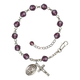 Saint Charles Borromeo<br>RB9400-9020 6mm Rosary Bracelet<br>Available in 12 colors