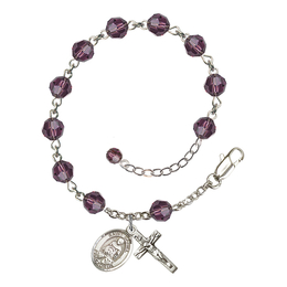 Saint Daniel<br>RB9400-9024 6mm Rosary Bracelet<br>Available in 12 colors
