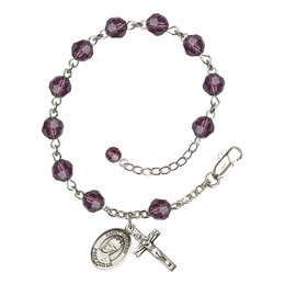 Saint Edward the Confessor<br>RB9400-9026 6mm Rosary Bracelet<br>Available in 12 colors