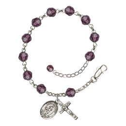 Saint Genesius of Rome<br>RB9400-9038 6mm Rosary Bracelet<br>Available in 12 colors