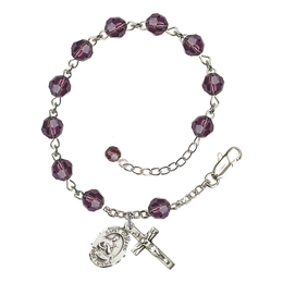 Saint Gerard Majella<br>RB9400-9042 6mm Rosary Bracelet<br>Available in 12 colors