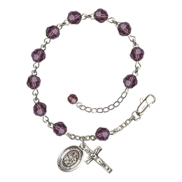 Saint James the Greater<br>RB9400-9050 6mm Rosary Bracelet<br>Available in 12 colors