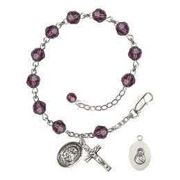 Our Lady of Mount Carmel<br>RB9400-9243 6mm Rosary Bracelet<br>Available in 12 colors