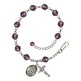 Saint Deborah<br>RB9400-9286 6mm Rosary Bracelet<br>Available in 12 colors