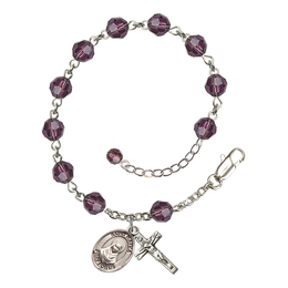 Saint Rafka<br>RB9400-9338 6mm Rosary Bracelet<br>Available in 12 colors