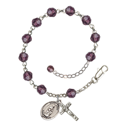 Saint Anne<br>RB9400-9374 6mm Rosary Bracelet<br>Available in 12 colors