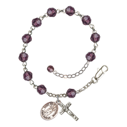 Saint Ivo of Kelmartin<br>RB9400-9384 6mm Rosary Bracelet<br>Available in 12 colors