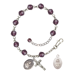 Our Lady of Czestochowa<br>RB9400-9421 6mm Rosary Bracelet<br>Available in 12 colors