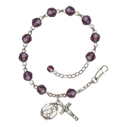 Saint Lucy<br>RB9400-9422 6mm Rosary Bracelet<br>Available in 12 colors