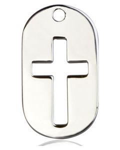 Cross Dog Tag 0111DT - 7/8 x 1/2