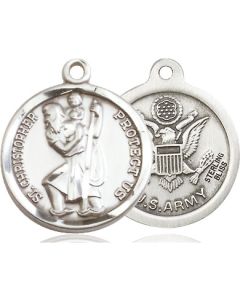 St Christopher Army 0192--2 - 7/8 x 3/4