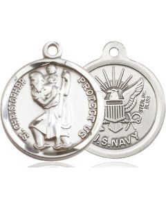 St Christopher Navy 0192--6 - 7/8 x 3/4
