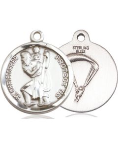 St Christopher Paratrooper 0192--7 - 7/8 x 3/4