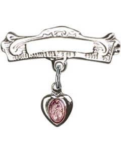 Miraculous Pink Epoxy Baby Badge - 0217P/0732