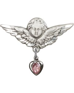 Miraculous Pink Epoxy Baby Badge - 0217P/0733