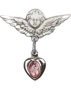 Miraculous Pink Epoxy Baby Badge - 0217P/0735