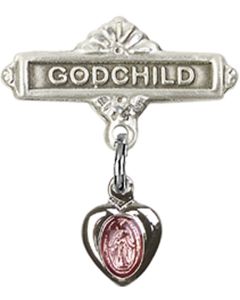 Miraculous Pink Epoxy Baby Badge - 0217P/0736