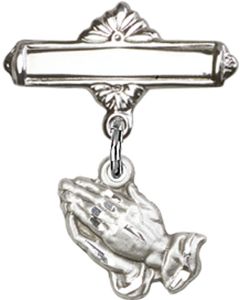 Praying Hands Baby Badge - 0220/0730