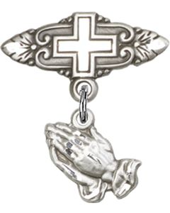 Praying Hands Baby Badge - 0220/0731