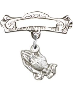 Praying Hands Baby Badge - 0220/0732