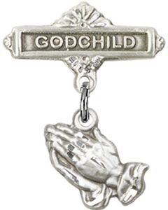 Praying Hands Baby Badge - 0220/0736