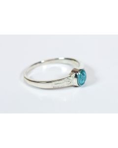 0511BM - Miraculous Ring Blue Epoxy