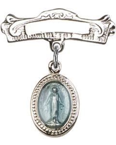 Miraculous Blue Epoxy Baby Badge - 0700B/0732