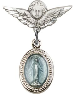 Miraculous Blue Epoxy Baby Badge - 0700B/0735