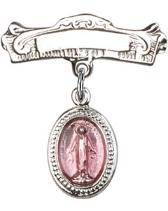Miraculous Pink Epoxy Baby Badge - 0700P/0732