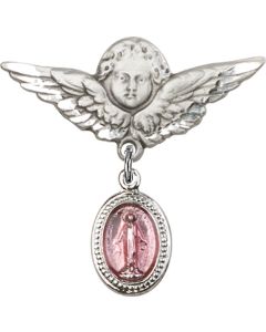 Miraculous Pink Epoxy Baby Badge - 0700P/0733