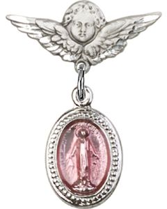 Miraculous Pink Epoxy Baby Badge - 0700P/0735