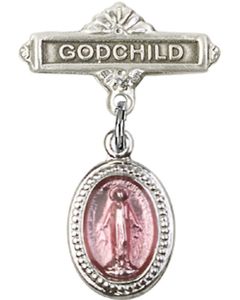 Miraculous Pink Epoxy Baby Badge - 0700P/0736