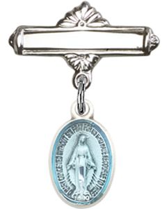 Miraculous Blue Epoxy Baby Badge - 0702EM/0730