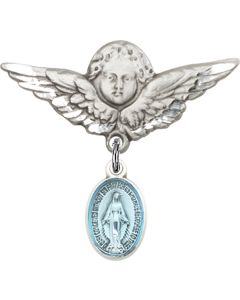 Miraculous Blue Epoxy Baby Badge - 0702EM/0733