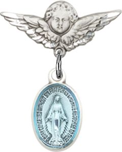 Miraculous Blue Epoxy Baby Badge - 0702EM/0735