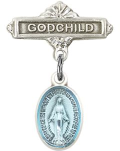 Miraculous Blue Epoxy Baby Badge - 0702EM/0736