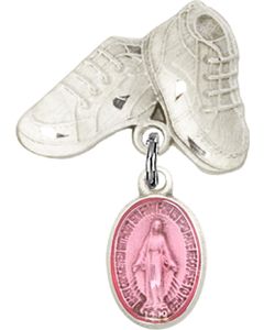 Miraculous Pink Epoxy Baby Badge - 0702PM/5923