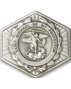 Saint Michael the Archangel 1023V - 1 3/8 x 1 1/2 Visor Clip