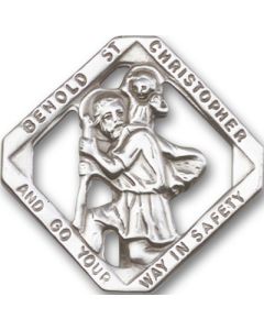 Saint Christopher 1025V - 1 1/2 x 1 1/2 Visor Clip