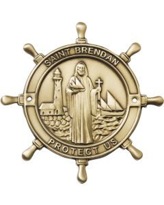 Saint Brendan Boat Plaque  1032 - 3 x 3